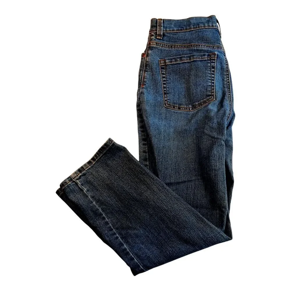 Gloria Vanderbilt 'Amanda' Womens Bootcut Blue Jeans - Size 6 Petite